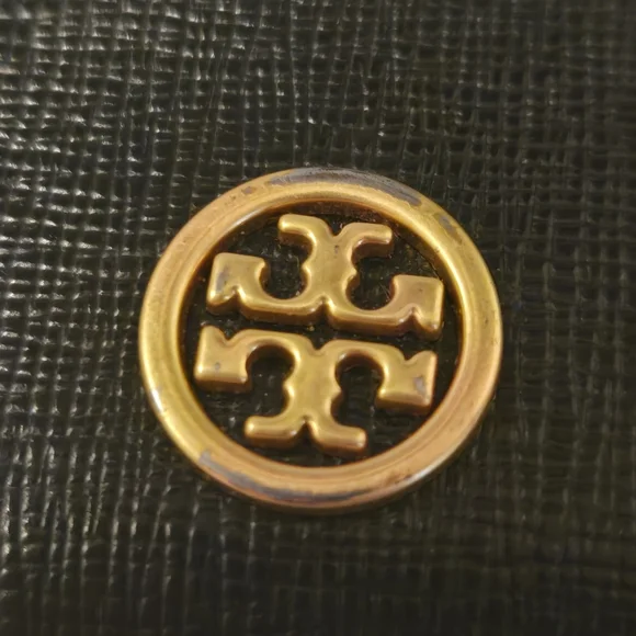 FINAL PRICE ✨️ Tory Burch ROBINSON Black Leather DISCONTINUED Card Holder Wallet - Picture 5 of 8
